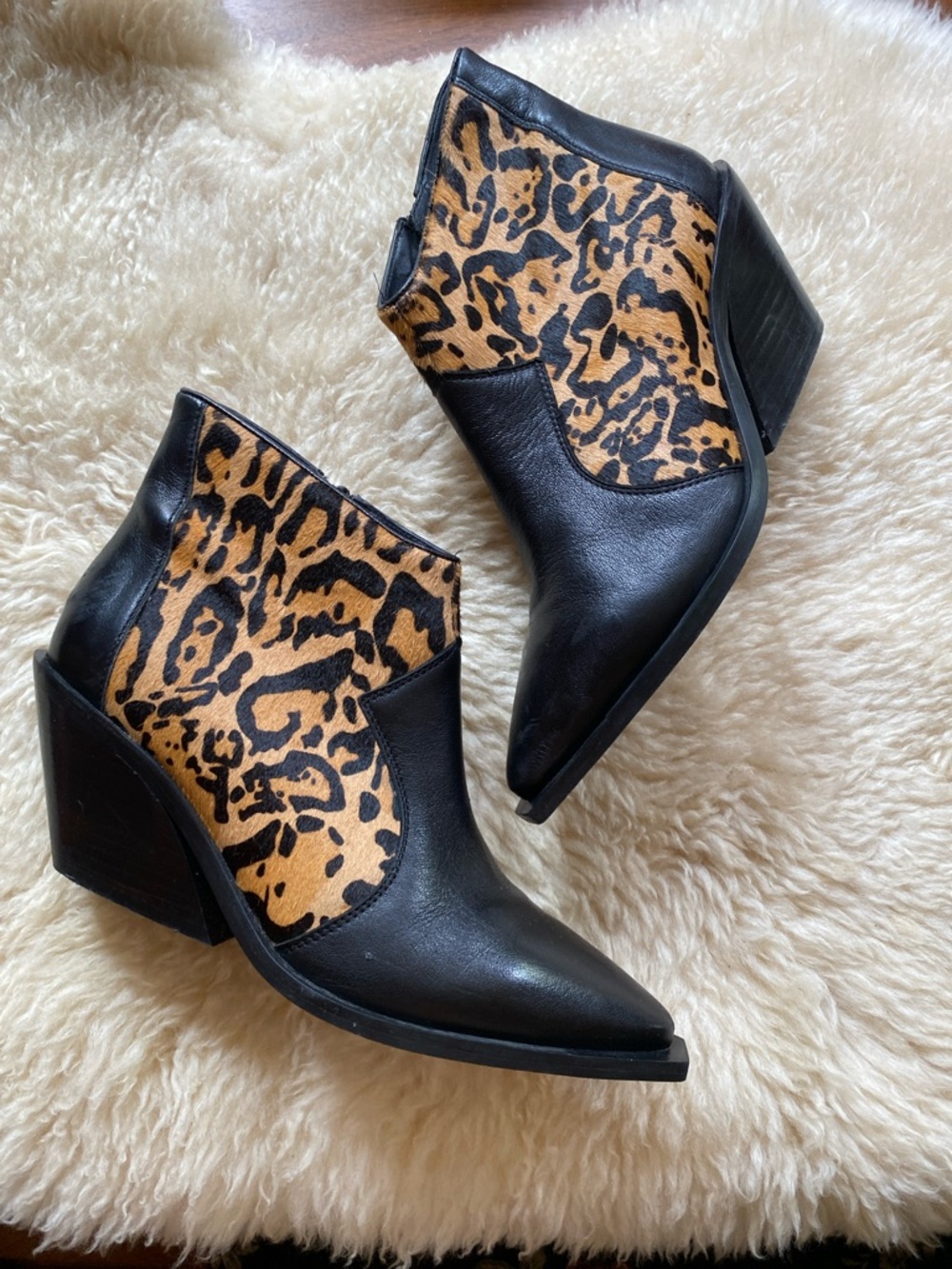 Free People ~ Leopard Ankle Boot